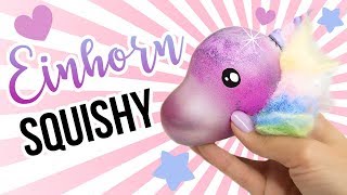 1€ SQUISHY! EINHORN DIY !!! Dafür hast du alles zuhause! 😱Einfach selber machen! Cute life Hacks