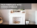 Faux Fireplace With Storage