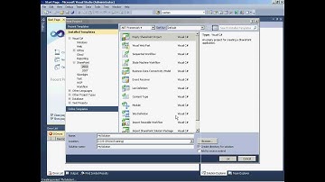 Creating a SharePoint 2010 Visual WebPart