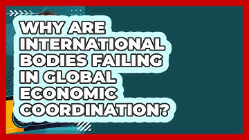 Why Are International Bodies Failing In Global Economic Coordination? - Inflation Insight Channel