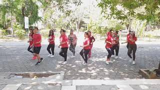 Senam New normal  line dance Makassar
