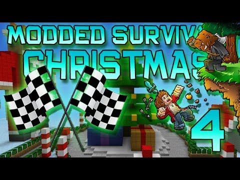 Minecraft: Modded Christmas Survival Let's Play w/Mitch! Ep. 4 - RACE! - Minecraft: Modded Christmas Survival Let's Play w/Mitch! Ep. 4 - RACE!