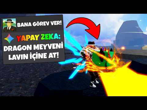 1 BLOX FRUİTS GÜNÜMÜ YAPAY ZEKA KONTROL ETTİ! 😱 | Roblox Türkçe
