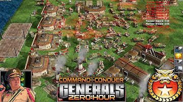 China Infantry 1vs7 Random Generals | Command & Conquer Generals Zero Hour