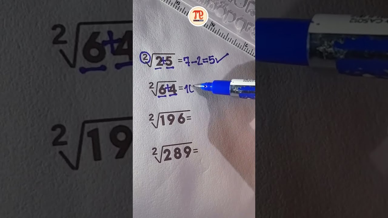 Best Square Root Trick | 2 Second Math Hack for Perfect Squares