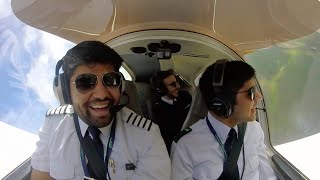 Diamond DA40 Takeoff, Departure and Steep Turns (EGTK)