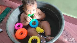 Thanni La Bayama Iruku 6 Month Baby Bath Time Chottu தமழ Pooja Surendra Tamil Couple Vlog