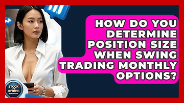 How Do You Determine Position Size When Swing Trading Monthly Options? - Stock and Options Playbook