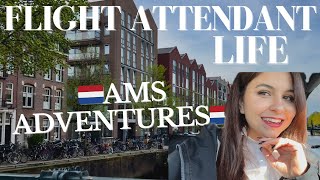 REROUTED IN AMSTERDAM // FLIGHT ATTENDANT VLOG