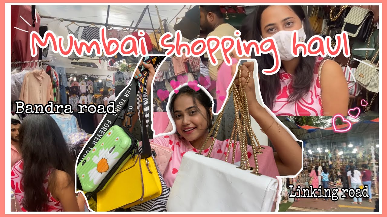 Mumbai shopping haul 🛍 bandra hill road linking road sling bags