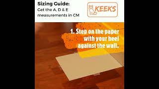Shorter Sizing Guide Get the A, D & E measurements in CM