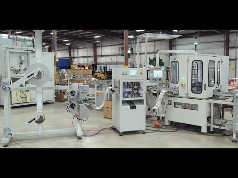 Automatic Lining Material Changeover and Splicing Machine - YouTube