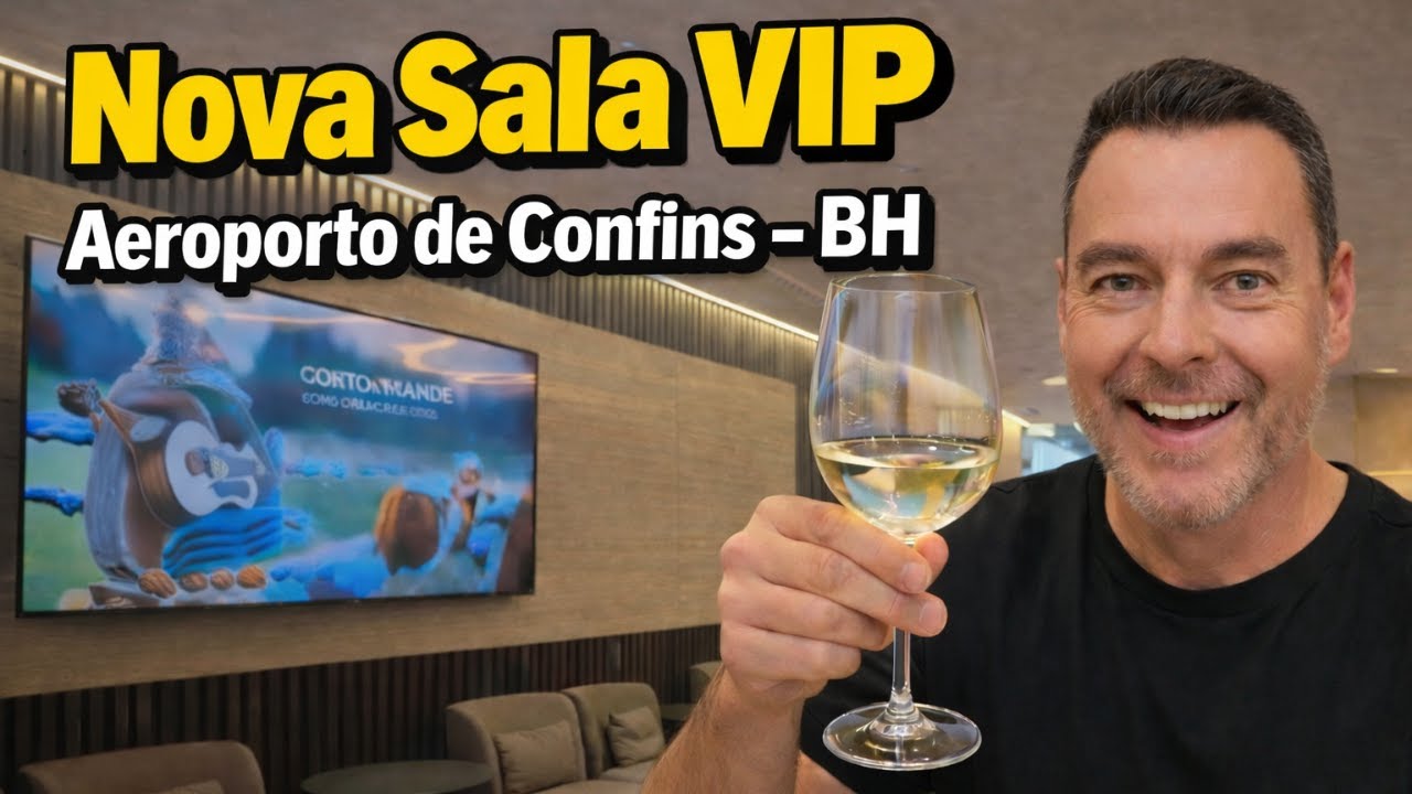 Sala VIP BRT VIP Lounge na Área Pública do Aeroporto de Confins em BH.