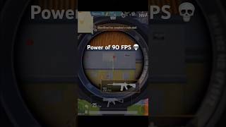 Power of 90 FPS 💀 #shorts #shortsfeed #trendingshorts #90fps #pubg #pubgmobile