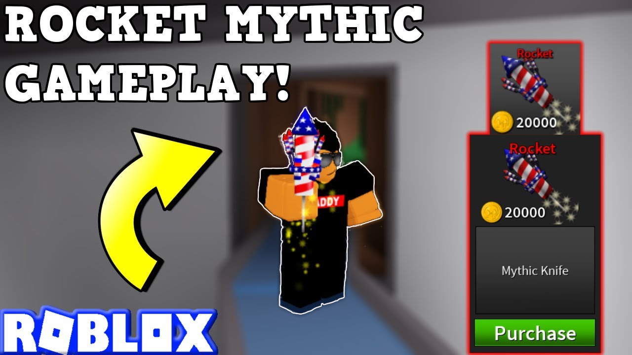 Purchasing New Rocket Mythic Comp Gameplay Roblox Assassin 4th Of July Knife Youtube - rocket noob roblox