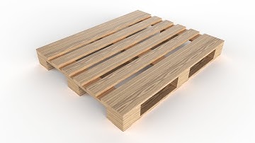 Pallet PBR 1200mm x 1000mm | 3D Model