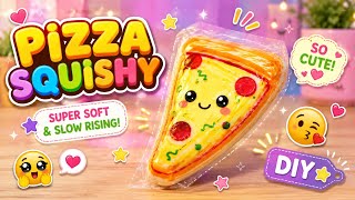 Cute Pizza Squishy 🍕✨ | DIY Slow Rising Squishy | Easy Paper Squishy Tutorial 😍 screenshot 2