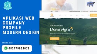 Source Code Aplikasi Web Company Profile Design Modern Berbasis Web