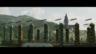 Harry Potter Quidditch Pitch Blender Test || Chamber of Secrets Opening Shot