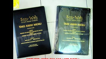 cơ sở sản xuất menu, sản xuất bìa sổ, sản xuất bìa còng, thực đơn simili