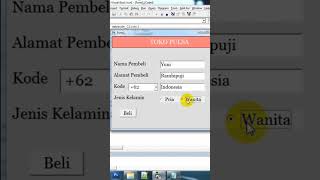 Program Toko Pulsa di Microsoft Visual Basic 6 #shorts #fyp #short #fypシ #tugas