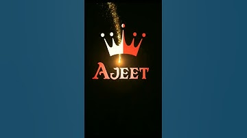 Ajeet name whatsap status || name art 🎨video || #shortvideo #shorts #trending #vide #whatsappstatus