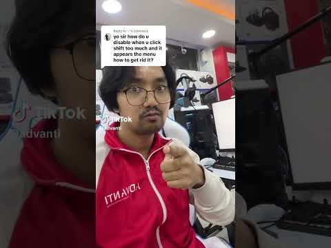 Disable Sticky Keys