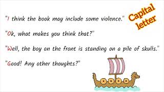 Punctuating direct speech. Viking Boy. Teaching From Text.
