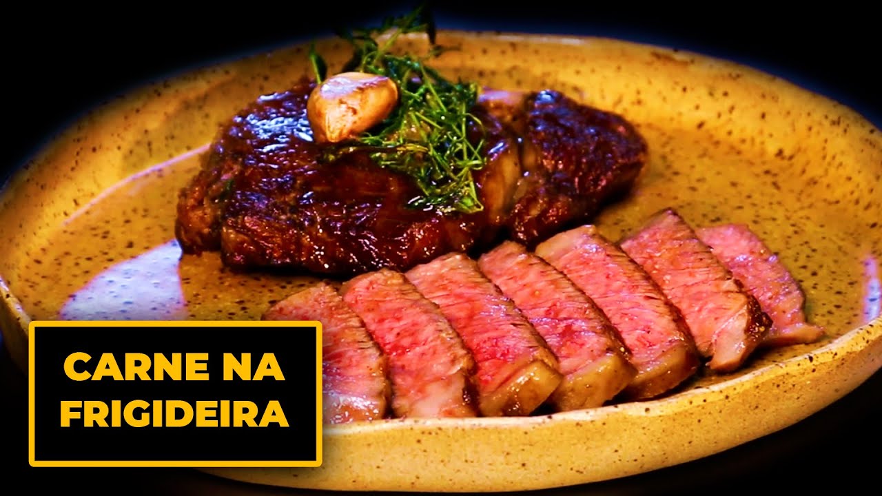 Como fazer CARNE NA FRIGIDEIRA Igual de Restaurante