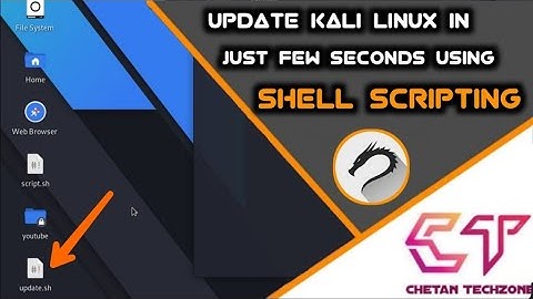 SHELL SCRIPTING | UPDATE KALI LINUX IN FEW SECONDS IN HINDI