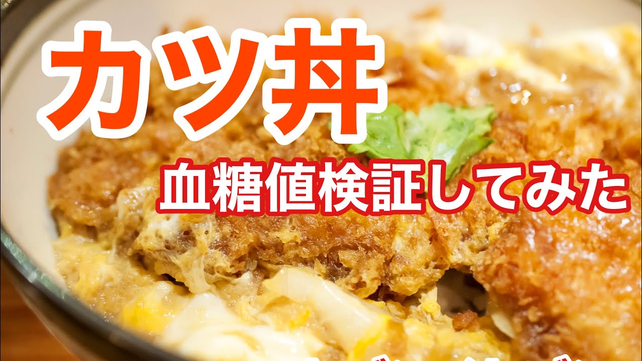 カツ丼食べて食後血糖値を検証してみた 食後血糖値を検証シリーズ セブンイレブン カツ丼 糖質ダイエット Youtube