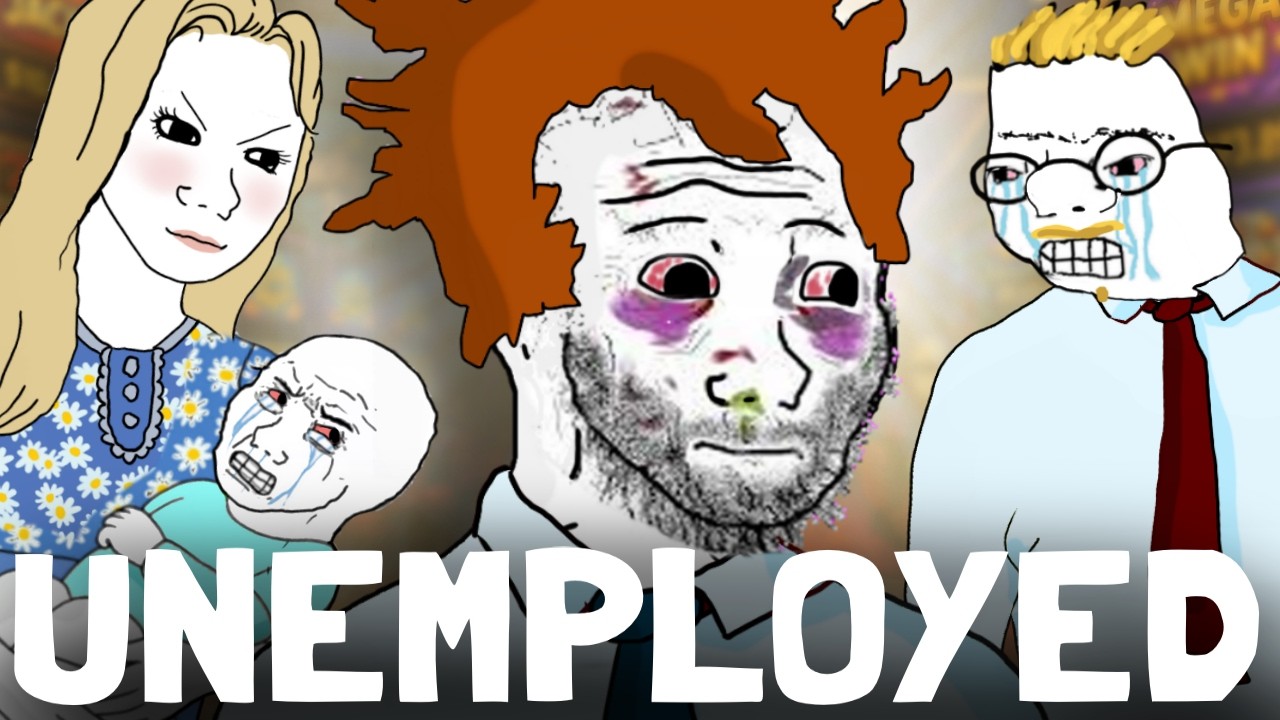 LIFE OF AN UNEMPLOYED DAD (WOJAK DOOMER MEME)