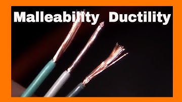 Malleability and Ductility-Physical Properties