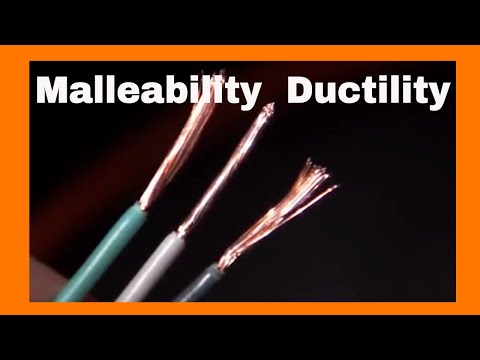 Malleability and Ductility-Physical Properties