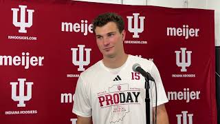 Fernando Mendoza Q&A after IU Football Pro Day