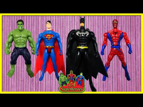 Batman Spiderman And Superman ألعاب أطفال باطمان سبايدرمان الرجل العنكبوت و سوبرمان Youtube