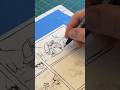 “Snail Mail” - Inking a one-page comic. #art #drawing #inking #comic #ink
