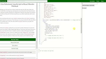 REACT: Use Advanced JavaScript in React Render Method (39)