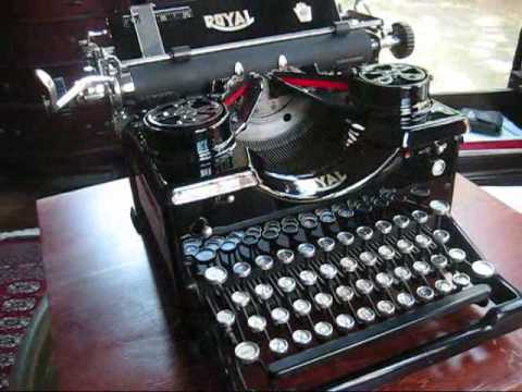 Royal Typewriter Demonstration