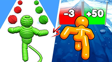 Rope Man Run vs Tall Man Run 🧵🏃‍♂️📏🏁 Max Levels Gameplay Walkthrough (Android/iOS) MJH64
