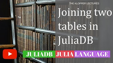 Joining two tables in JuliaDB