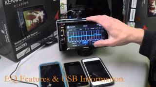 Kenwood DDX393 and DDX593 Full Demo - YouTube