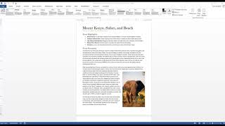 Word 2013 Unit G Apply a Theme