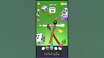Tangle Master 3D - Level 179 & Level 180, Walkthrough, #shorts