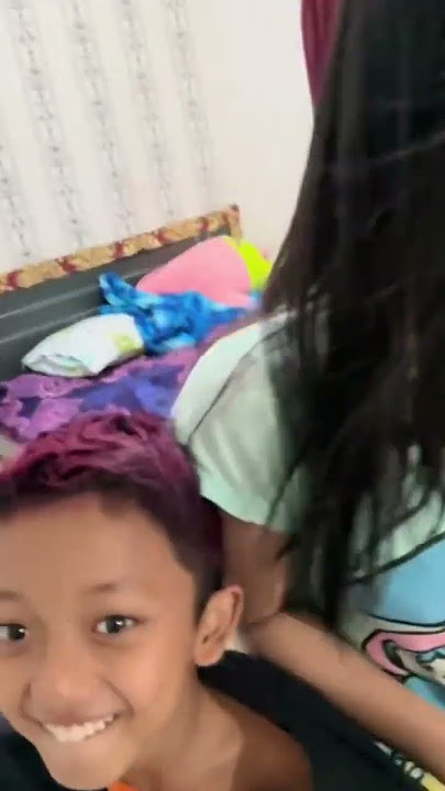 PRANK WARNAIN RAMBUT KE CICI😱#viral #enyatheleh #youtubeshorts