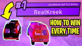 How To Win Jailbreak Battle Royale Every Time Roblox Jailbreak New Update