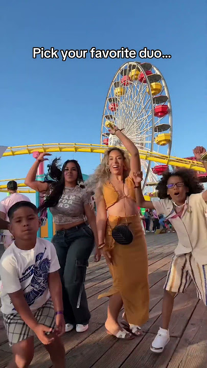 The Beverly Halls and @TheTrenchFamily take the Santa Monica Pier 🎡 #shorts #family #chaos