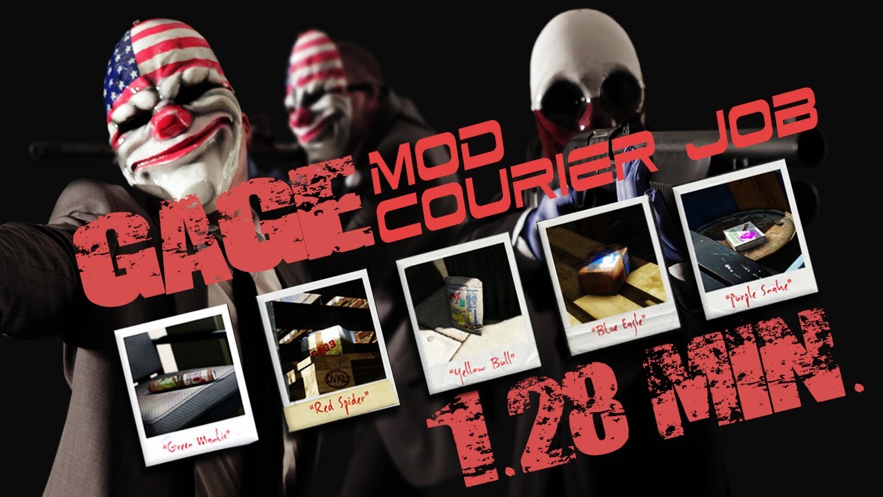 Payday 2: Gage Mod Courier - 8 DLC Packages in 1.28 min.