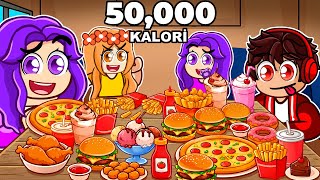 Roblox MUKBANG'DE 50.000 KALORİ YEDİK!