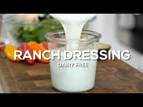 HOMEMADE RANCH DRESSING | dairy free and extra creamy!